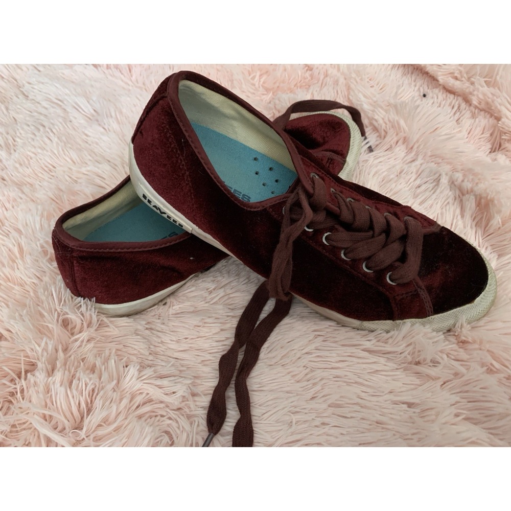 SEAVEES WOMEN Monterey Crush Sneaker Wintertide‎ Size 8.5 US  Burgundy